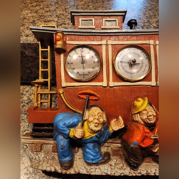 New Haven Vintage Train/Hobo Thermometer/Barometer - Picture 3 of 6